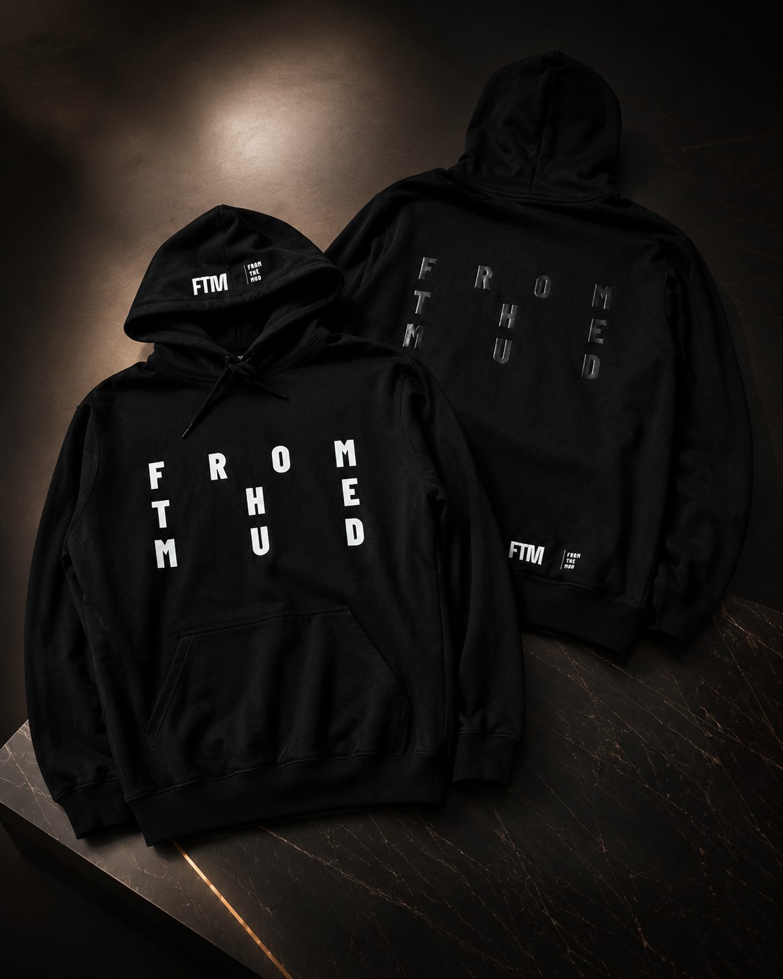 FTM Hoodie — front and back